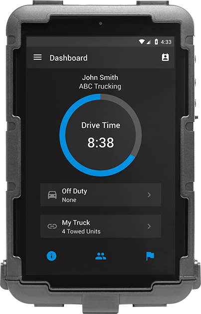 GPS Lockbox Samsung Tab A 8.4 GPS Vehicle Mounting Case - Black
